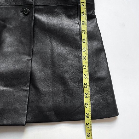 Reformation Veda Bowery Leather Blazer Black Size XS - Picture 10 of 14